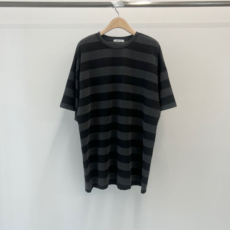 Another Avenue - Korean Women Fashion - #womensfashion - Pigment Big Stripe Boxy Tee - 12