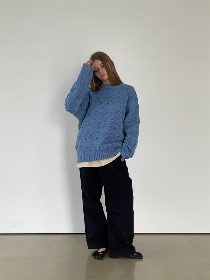 Another Avenue - Korean Women Fashion - #womensfashion - Pompom Open Knit - 10