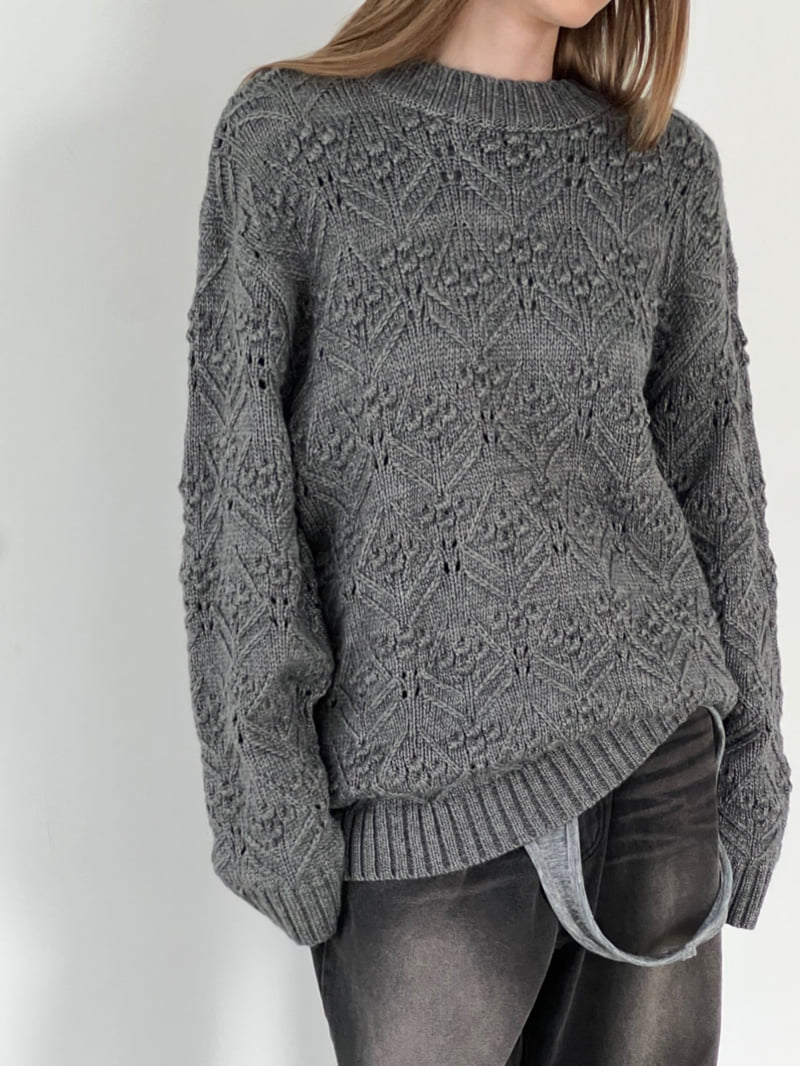 Another Avenue - Korean Women Fashion - #womensfashion - Pompom Open Knit - 6