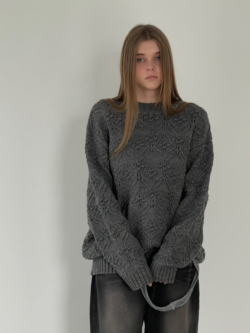 Another Avenue - Korean Women Fashion - #womensfashion - Pompom Open Knit - 8