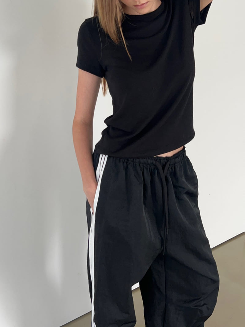 Another Avenue - Korean Women Fashion - #womensfashion - Three-Line Hard Pants - 7