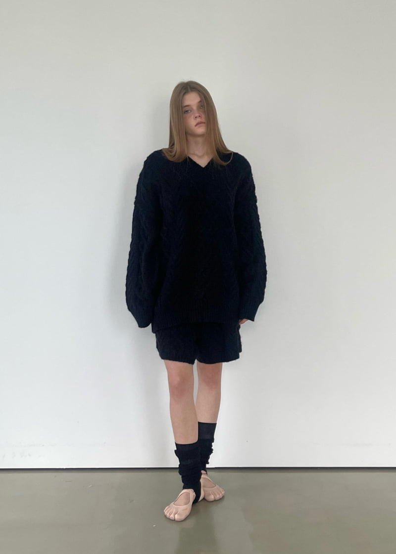 Another Avenue - Korean Women Fashion - #womensfashion - Wool Cable Knit Shorts - 5