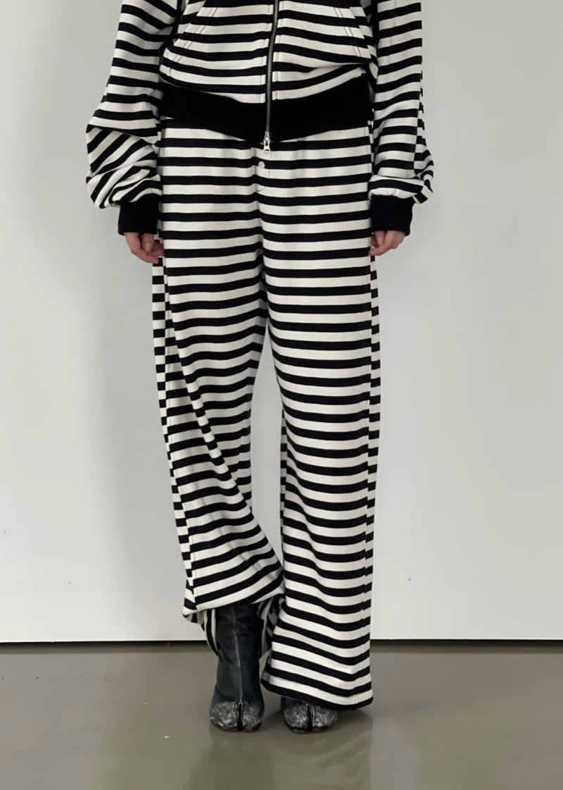 Another Avenue - Korean Women Fashion - #womensfashion - Stripe Button Pants - 7