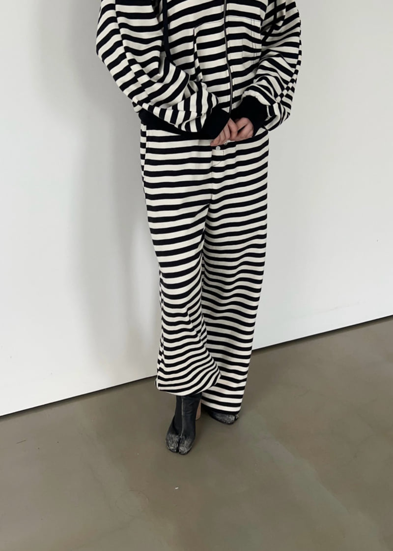 Another Avenue - Korean Women Fashion - #womensfashion - Stripe Button Pants - 9