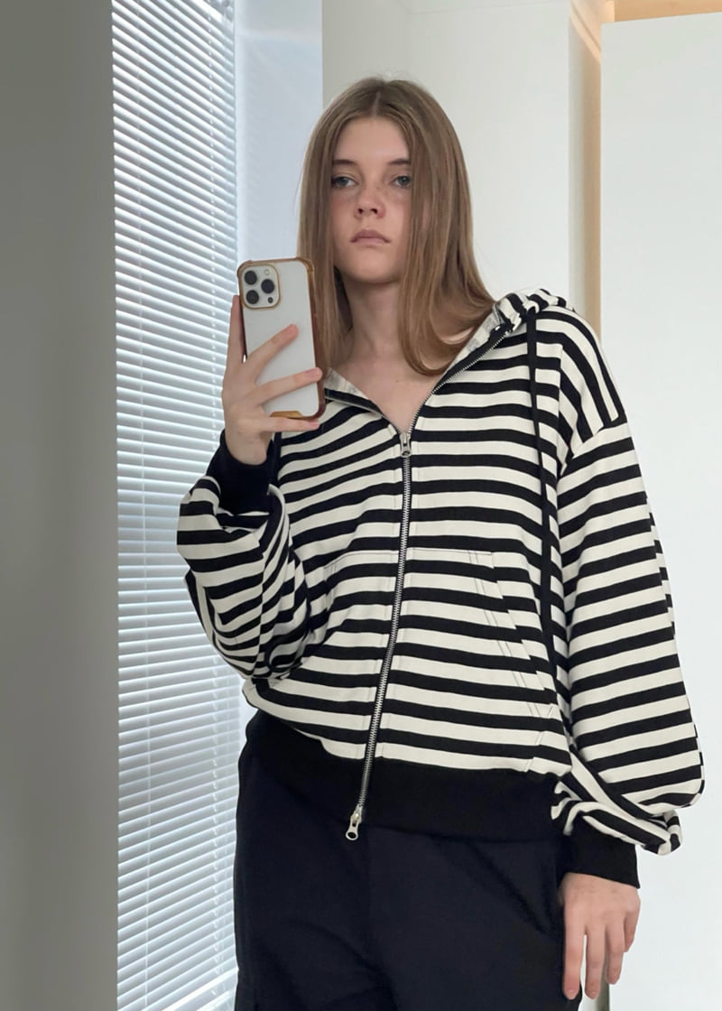 Another Avenue - Korean Women Fashion - #momslook - Stripe Jacket - 4