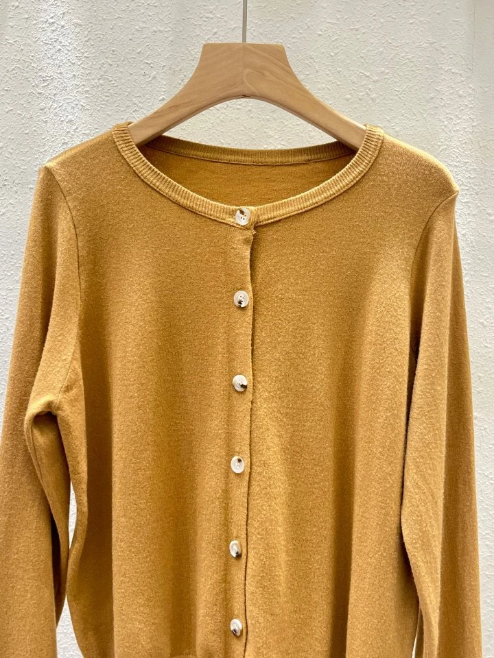 Another Plan - Korean Women Fashion - #momslook - Daily Round Knit Cardigan - 12