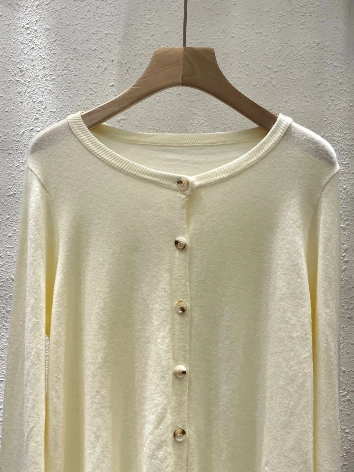 Another Plan - Korean Women Fashion - #momslook - Daily Round Knit Cardigan - 2