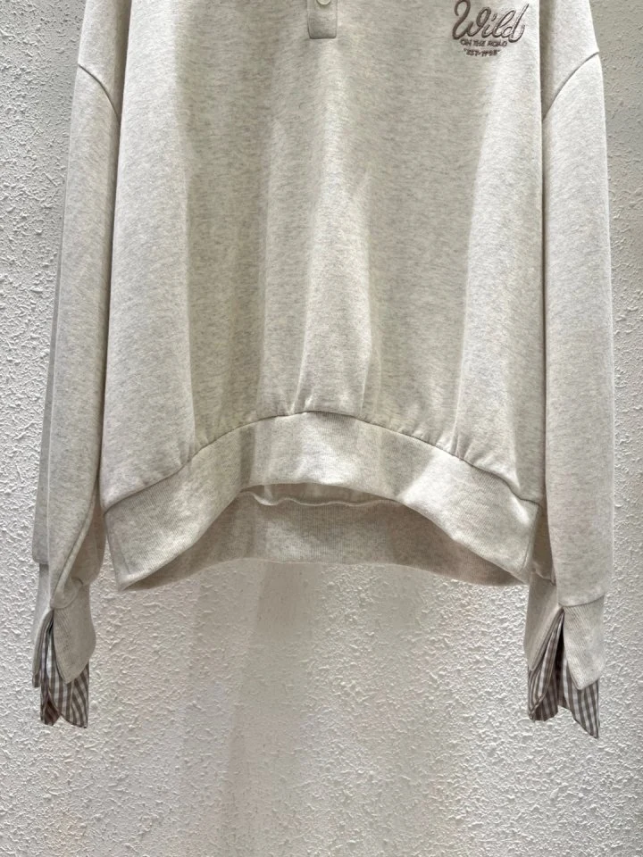 Another Plan - Korean Women Fashion - #momslook - Check Shirt Sweatshirt - 8