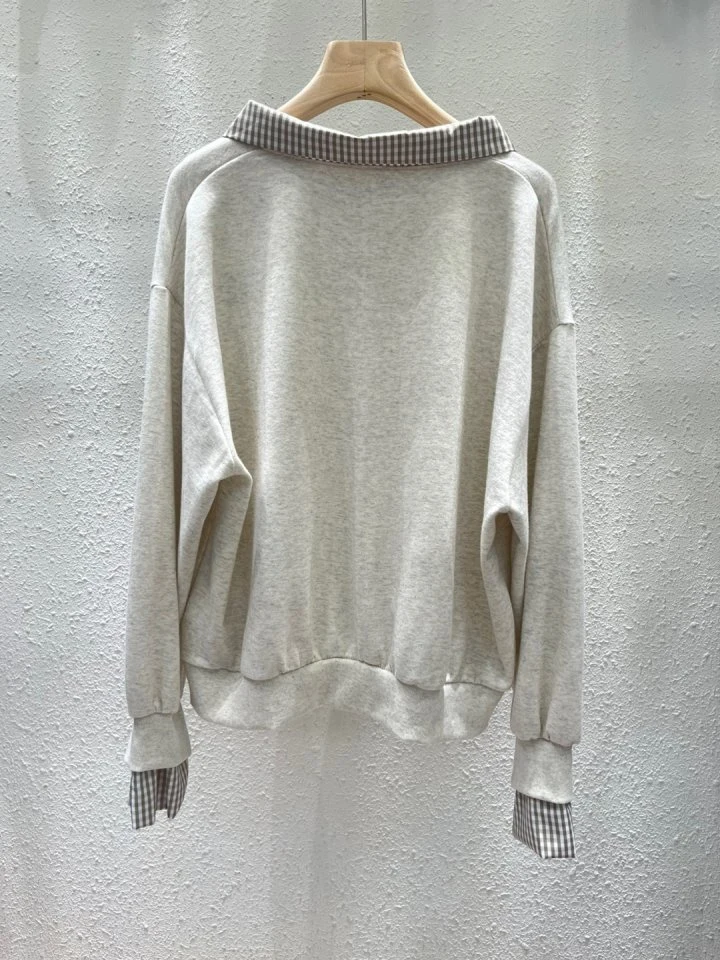 Another Plan - Korean Women Fashion - #momslook - Check Shirt Sweatshirt - 9