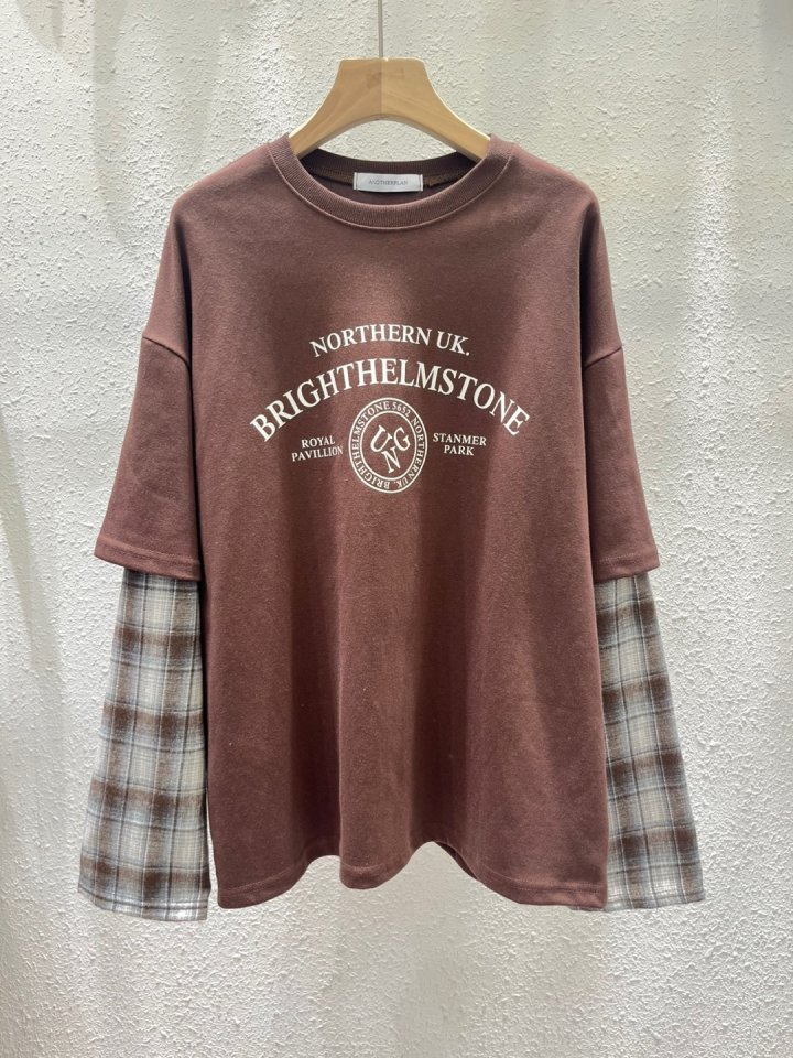 Another Plan - Korean Women Fashion - #momslook - England Check Tee - 6