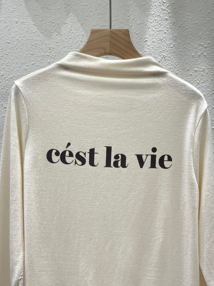 Another Plan - Korean Women Fashion - #momslook - C'est La Vie Turtleneck Tee - 2