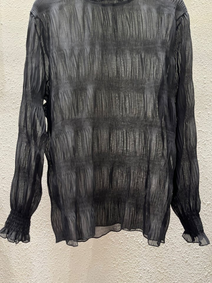 Another Plan - Korean Women Fashion - #momslook - See-through LWave Turtleneck Tee - 11