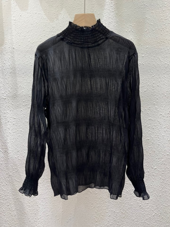 Another Plan - Korean Women Fashion - #momslook - See-through LWave Turtleneck Tee - 9