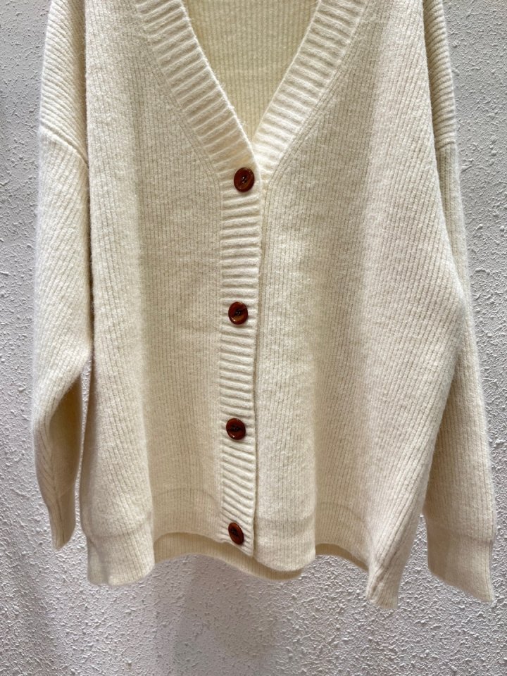 Another Plan - Korean Women Fashion - #momslook - V-neck Long Knit Cardigan - 6