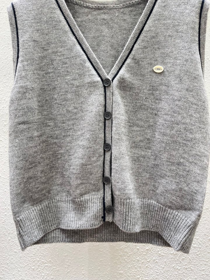 Another Plan - Korean Women Fashion - #momslook - OOTD Button Vest - 8