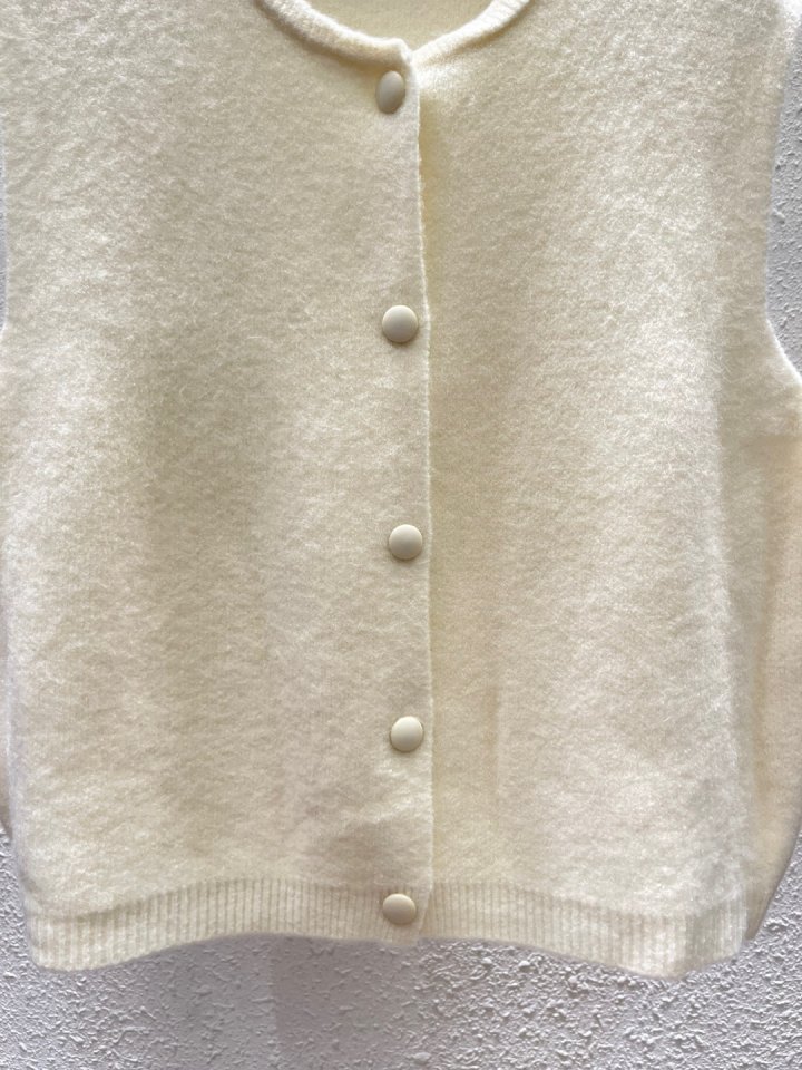 Another Plan - Korean Women Fashion - #momslook - Button Knit Vest - 3