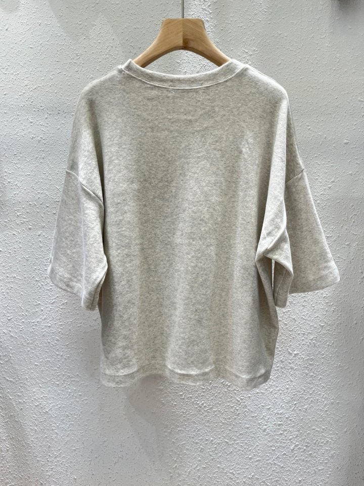 Another Plan - Korean Women Fashion - #momslook - Number Slit Tee - 5