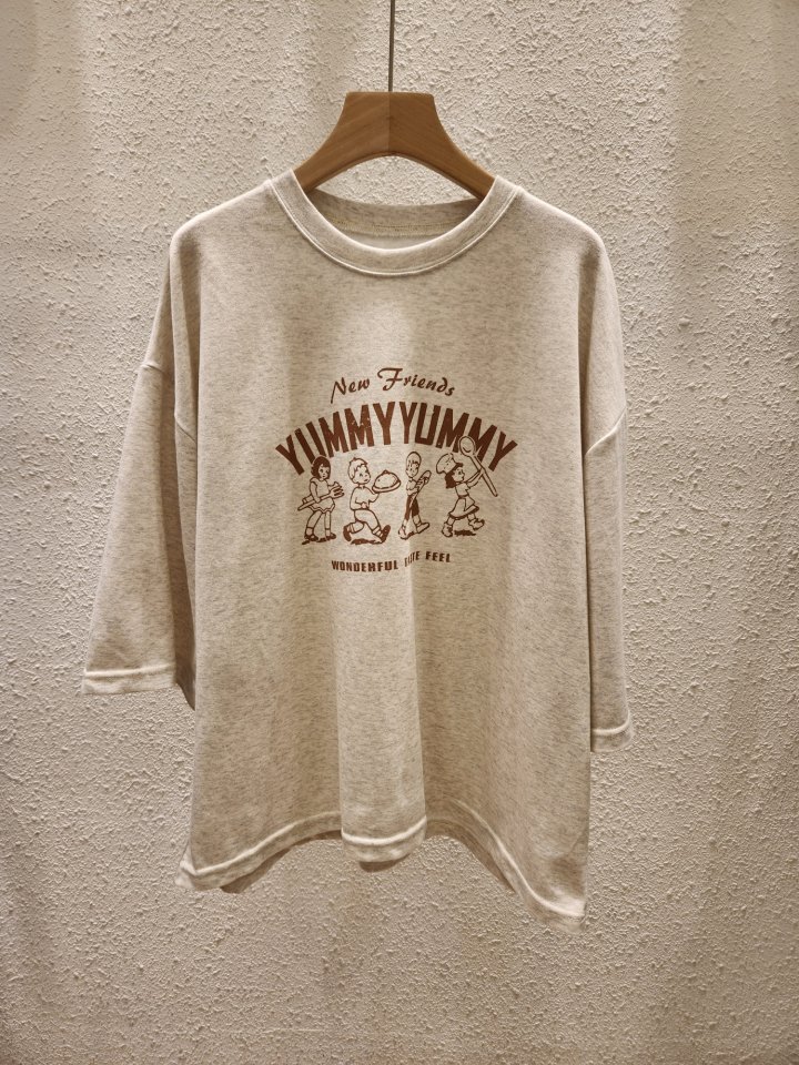 Another Plan - Korean Women Fashion - #momslook - Yummy Yummy Tee - 7