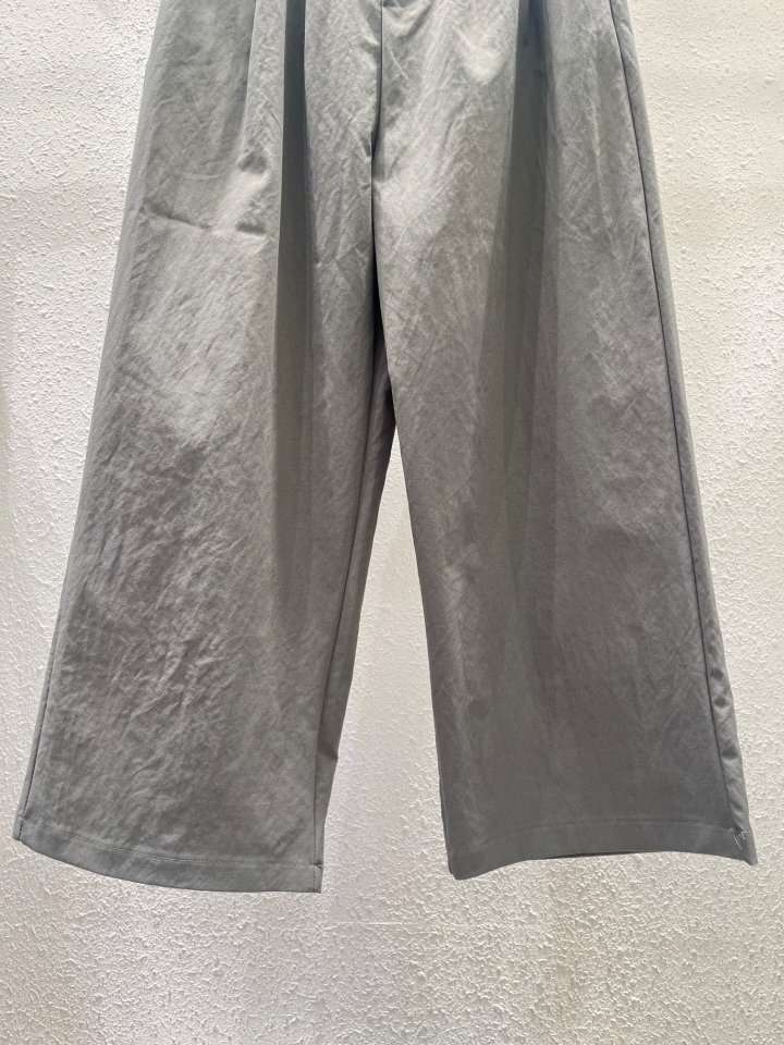 Another Plan - Korean Women Fashion - #momslook - Button Stretch Wide Pants - 8