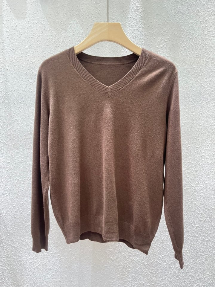 Another Plan - Korean Women Fashion - #pursuepretty - Daily V-neck Knit - 5