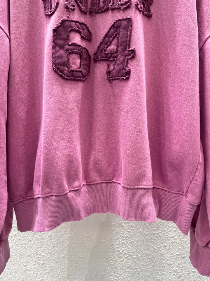 Another Plan - Korean Women Fashion - #pursuepretty - Vintage Under Washing Sweatshirt - 4