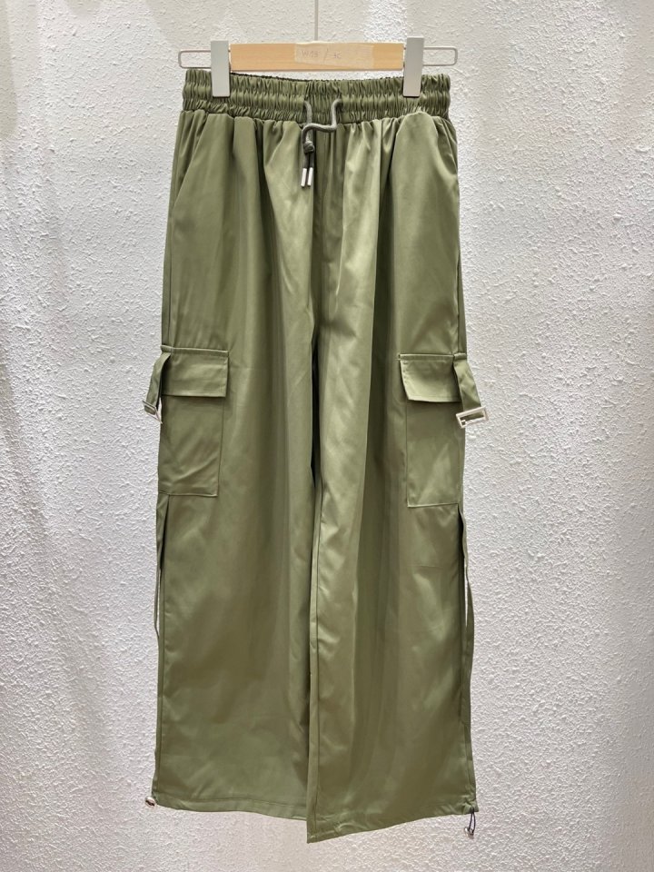 Another Plan - Korean Women Fashion - #romanticstyle - Buckle Cargo 2-Way Pants - 6