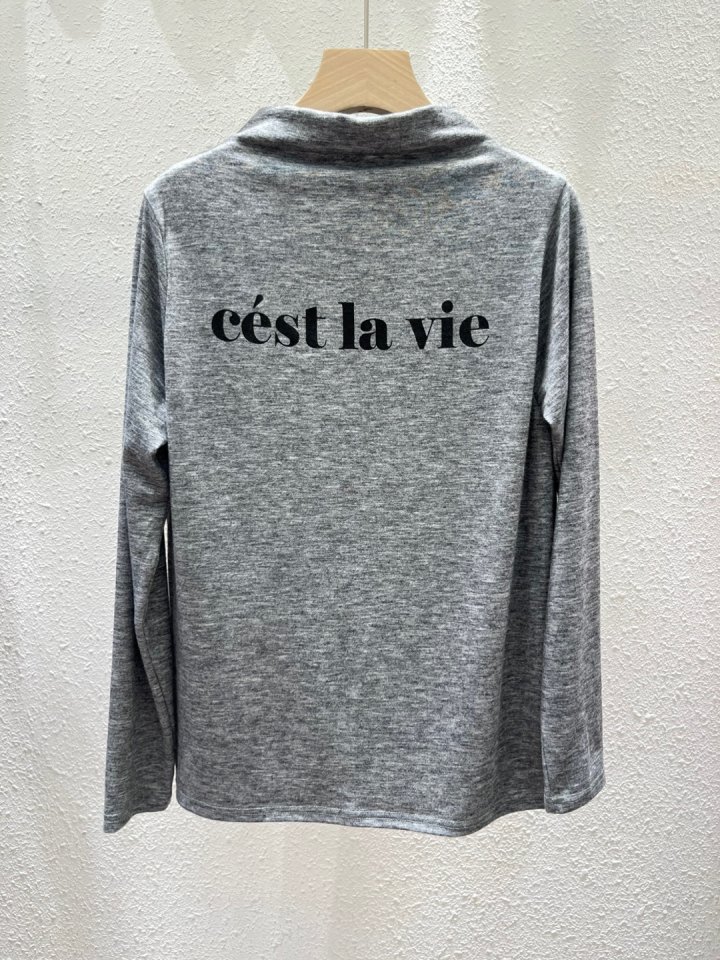 Another Plan - Korean Women Fashion - #shopsmall - C'est La Vie Turtleneck Tee - 10