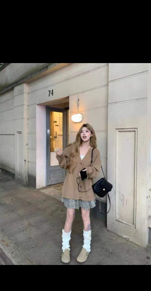 Another Plan - Korean Women Fashion - #shopsmall - V-neck Long Knit Cardigan - 3