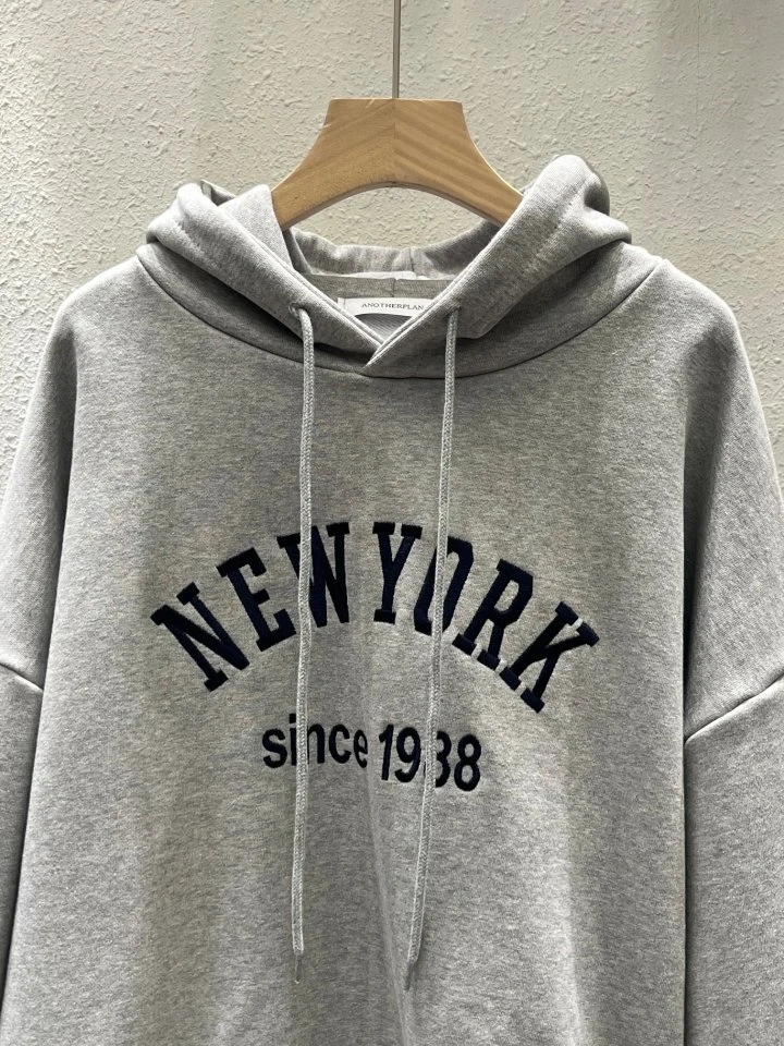 Another Plan - Korean Women Fashion - #shopsmall - New York Embroidery Hoodie - 7