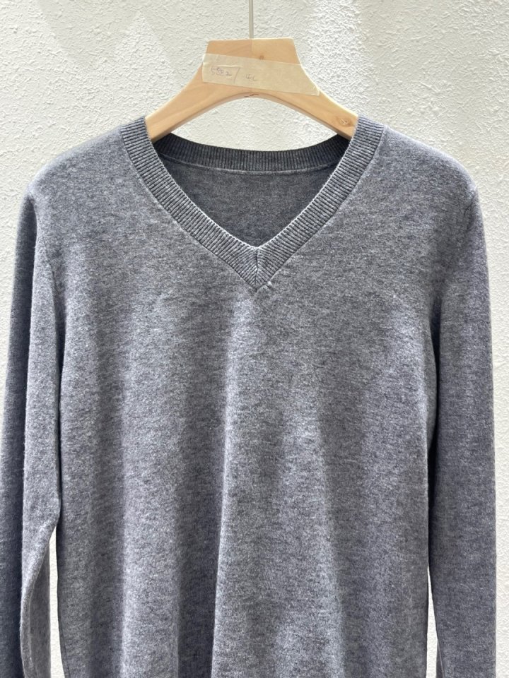 Another Plan - Korean Women Fashion - #thatsdarling - Daily V-neck Knit - 9