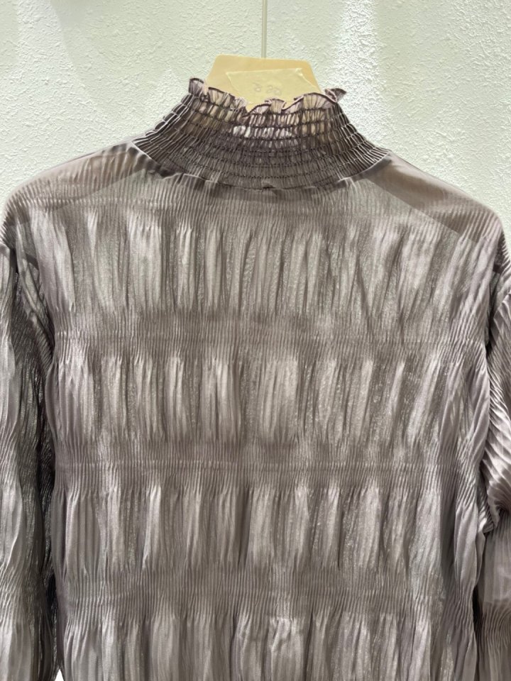 Another Plan - Korean Women Fashion - #thatsdarling - See-through LWave Turtleneck Tee - 7