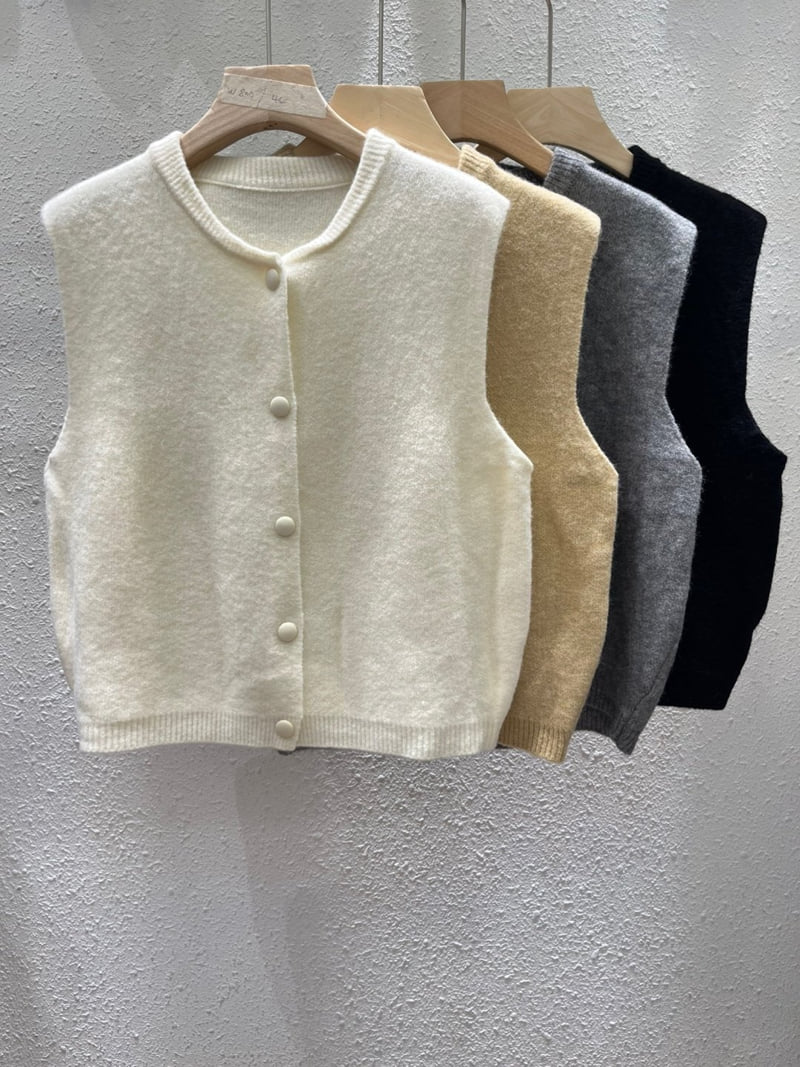 Another Plan - Korean Women Fashion - #thatsdarling - Button Knit Vest