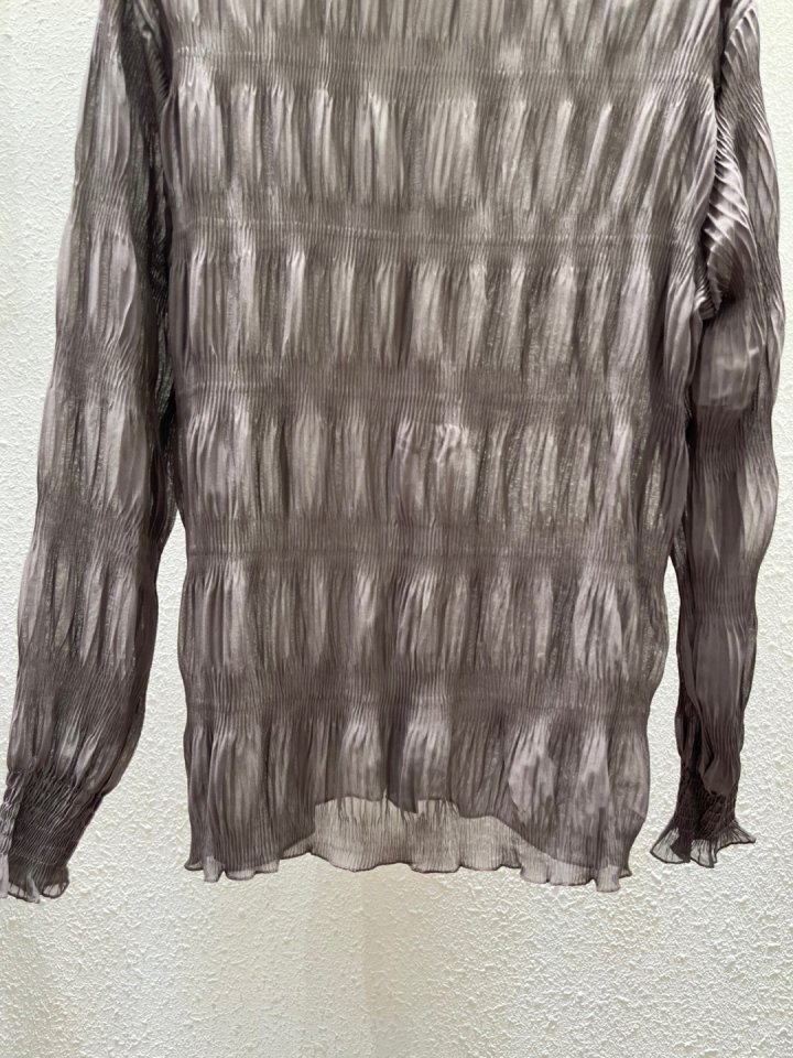 Another Plan - Korean Women Fashion - #thelittlethings - See-through LWave Turtleneck Tee - 8