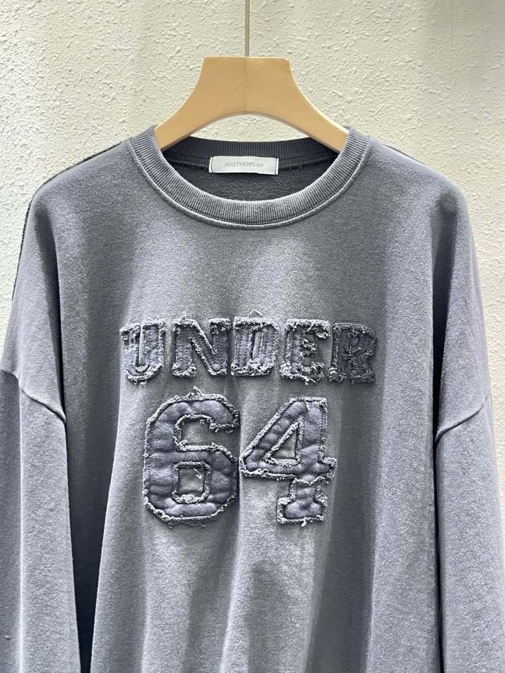 Another Plan - Korean Women Fashion - #thelittlethings - Vintage Under Washing Sweatshirt - 8