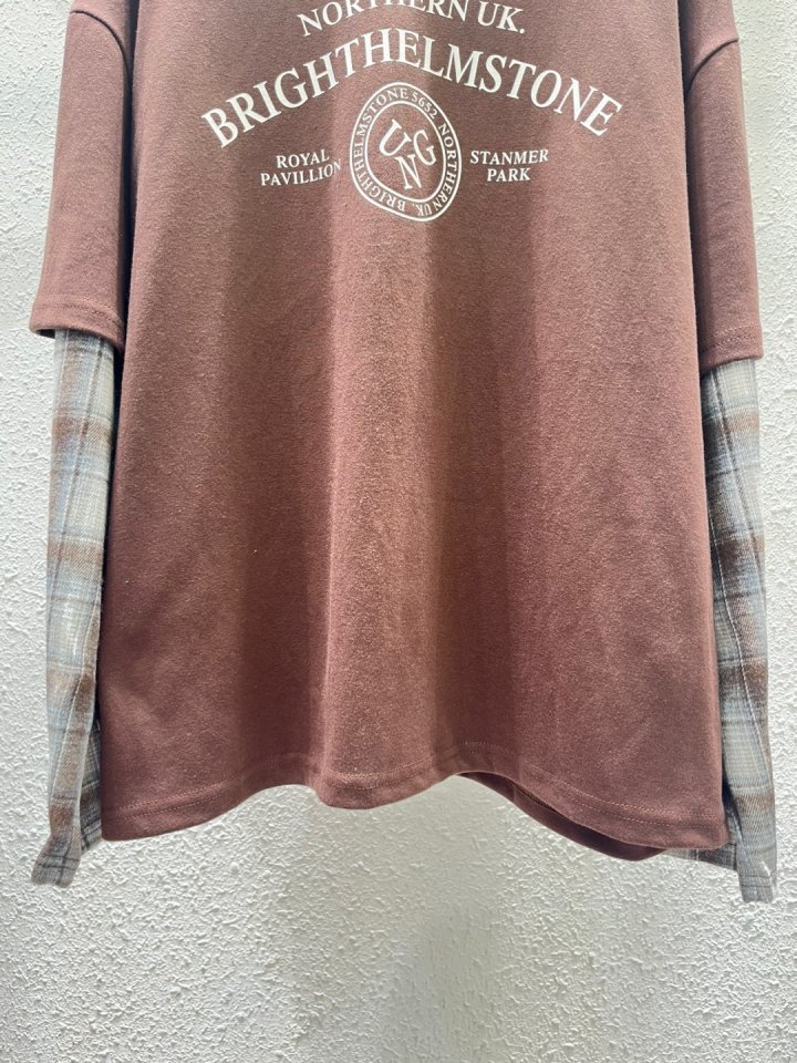Another Plan - Korean Women Fashion - #vintageinspired - England Check Tee - 9