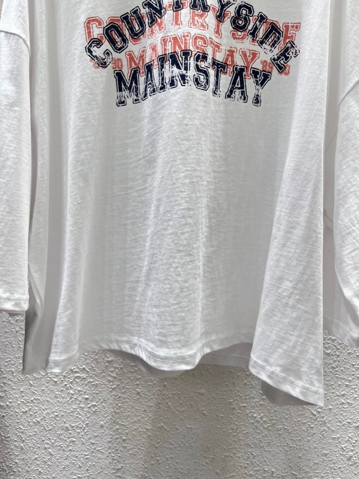 Another Plan - Korean Women Fashion - #vintageinspired - Cracked Pig Tee - 8