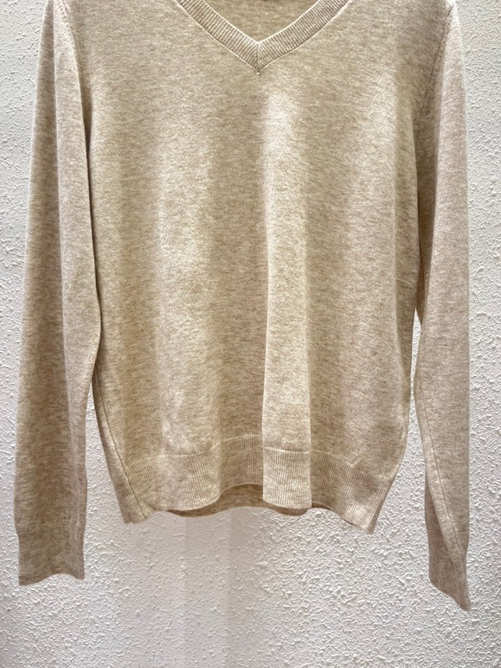 Another Plan - Korean Women Fashion - #vintageinspired - Daily V-neck Knit - 3