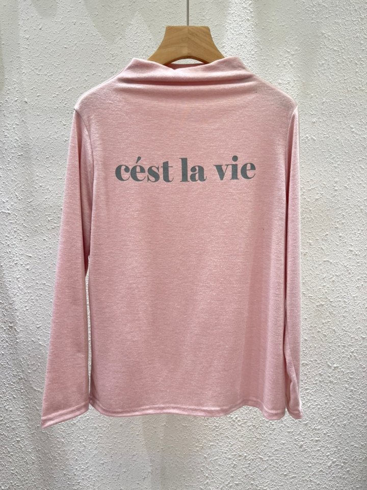 Another Plan - Korean Women Fashion - #vintagekidsstyle - C'est La Vie Turtleneck Tee - 6