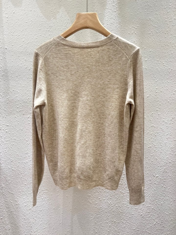 Another Plan - Korean Women Fashion - #vintageinspired - Daily V-neck Knit - 4