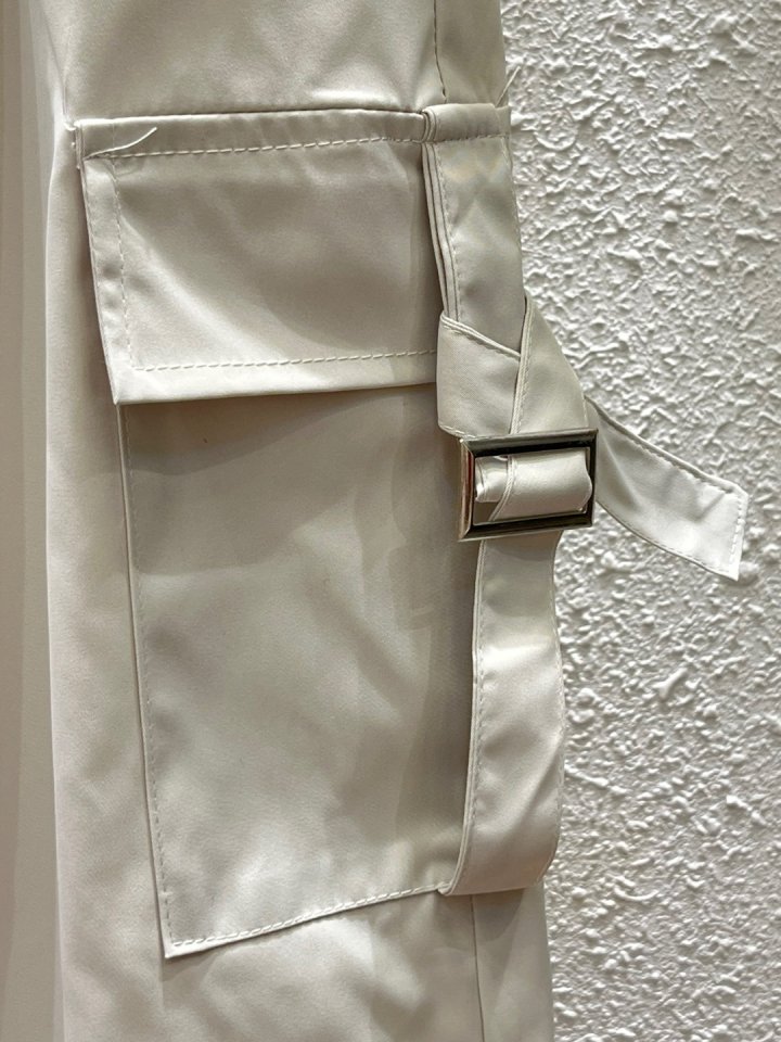 Another Plan - Korean Women Fashion - #vintagekidsstyle - Buckle Cargo 2-Way Pants - 3
