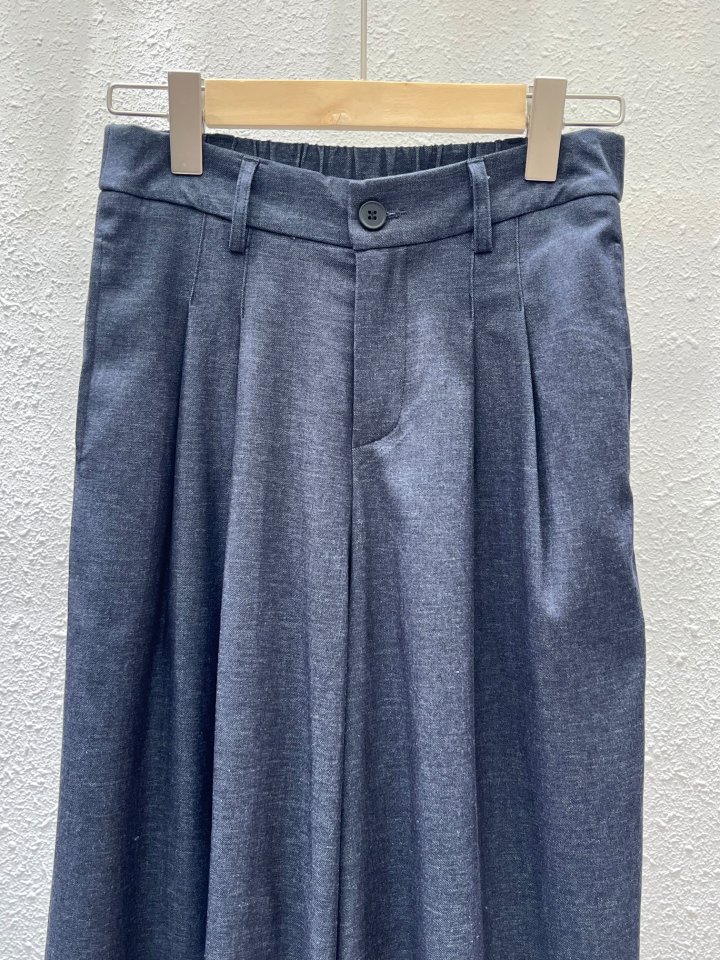 Another Plan - Korean Women Fashion - #womensfashion - Front Pleated Span Wide Jeans - 2