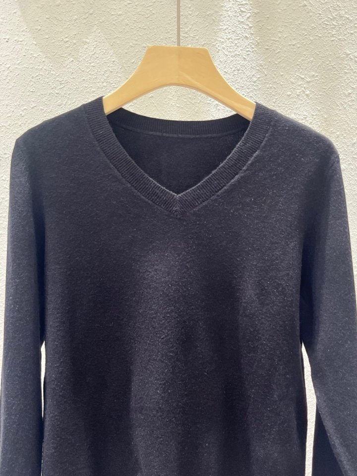 Another Plan - Korean Women Fashion - #womensfashion - Daily V-neck Knit - 12