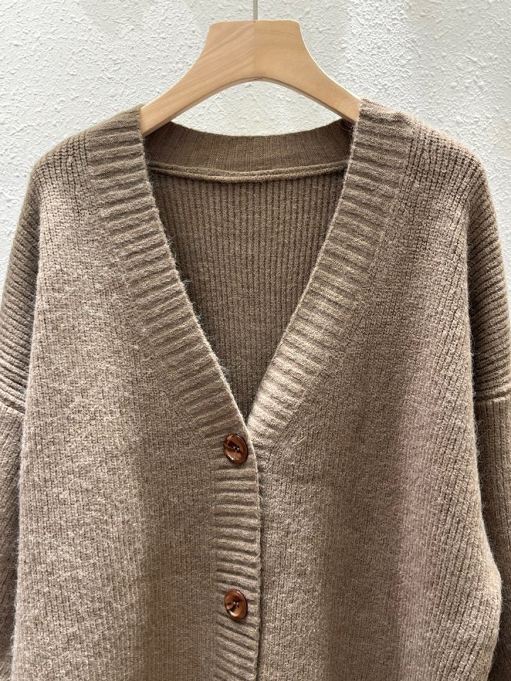 Another Plan - Korean Women Fashion - #womensfashion - V-neck Long Knit Cardigan - 11