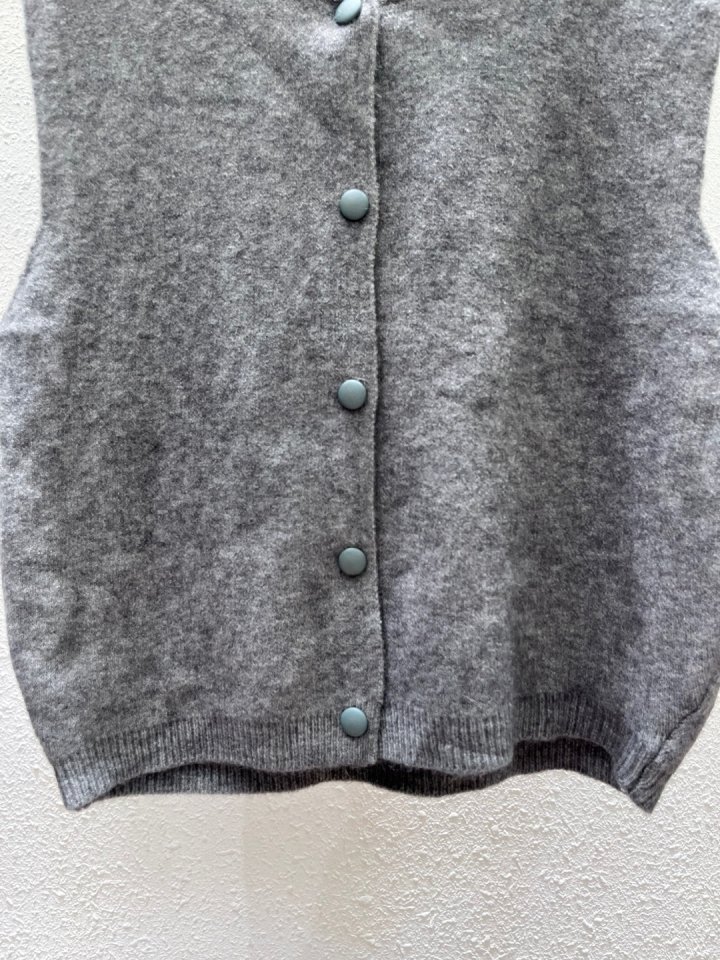 Another Plan - Korean Women Fashion - #womensfashion - Button Knit Vest - 10