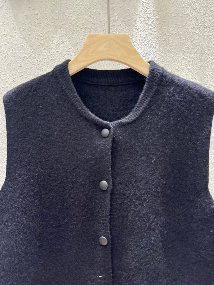 Another Plan - Korean Women Fashion - #womensfashion - Button Knit Vest - 12