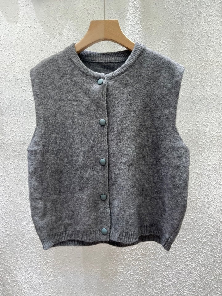 Another Plan - Korean Women Fashion - #womensfashion - Button Knit Vest - 8