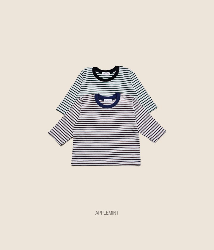 Applemint - Korean Children Fashion - #Kfashion4kids - Cult Stripe Tee - 2