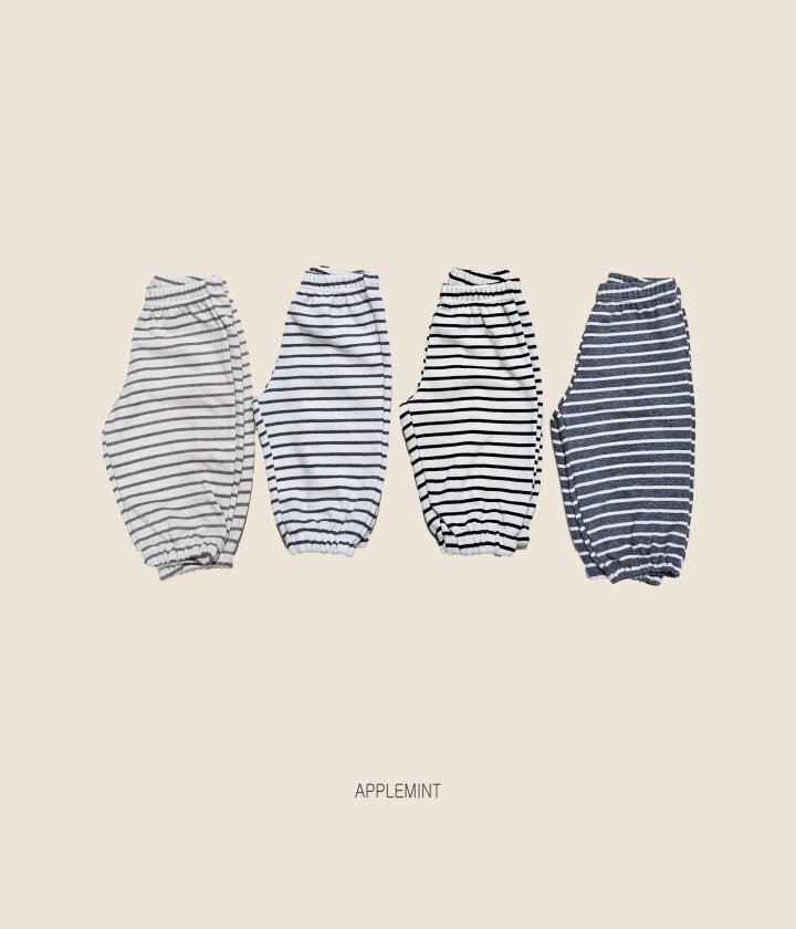 Applemint - Korean Children Fashion - #Kfashion4kids - Stripe Pants