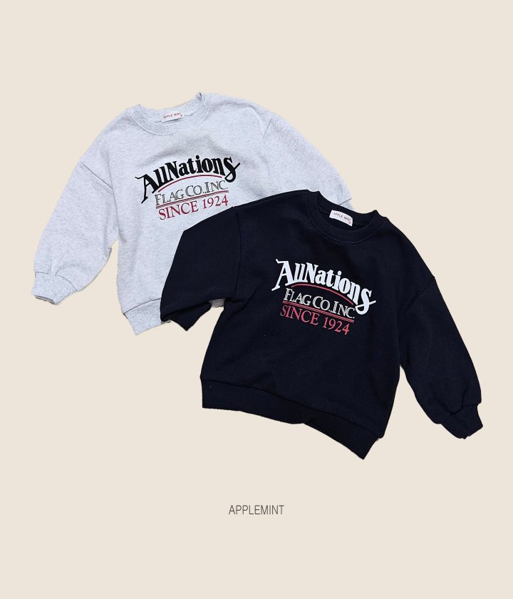 Applemint - Korean Children Fashion - #childofig - All Nation Sweatshirt