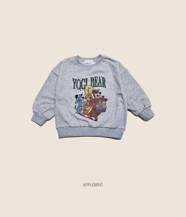 Applemint - Korean Children Fashion - #childrensboutique - Bear Print Sweatshirt - 5